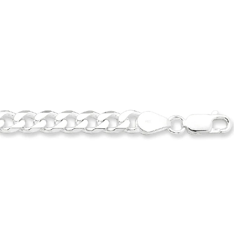 luxury necklaces for women -Sterling Silver 55cm Curb Chain Necklace