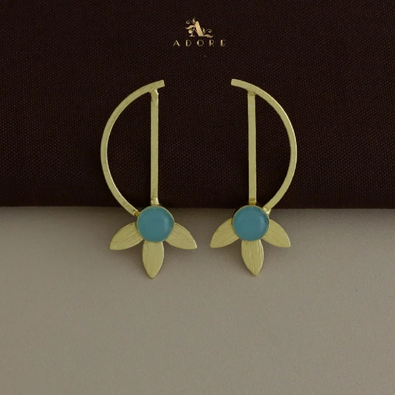 bold earrings for women -Darwina Golden D Earring