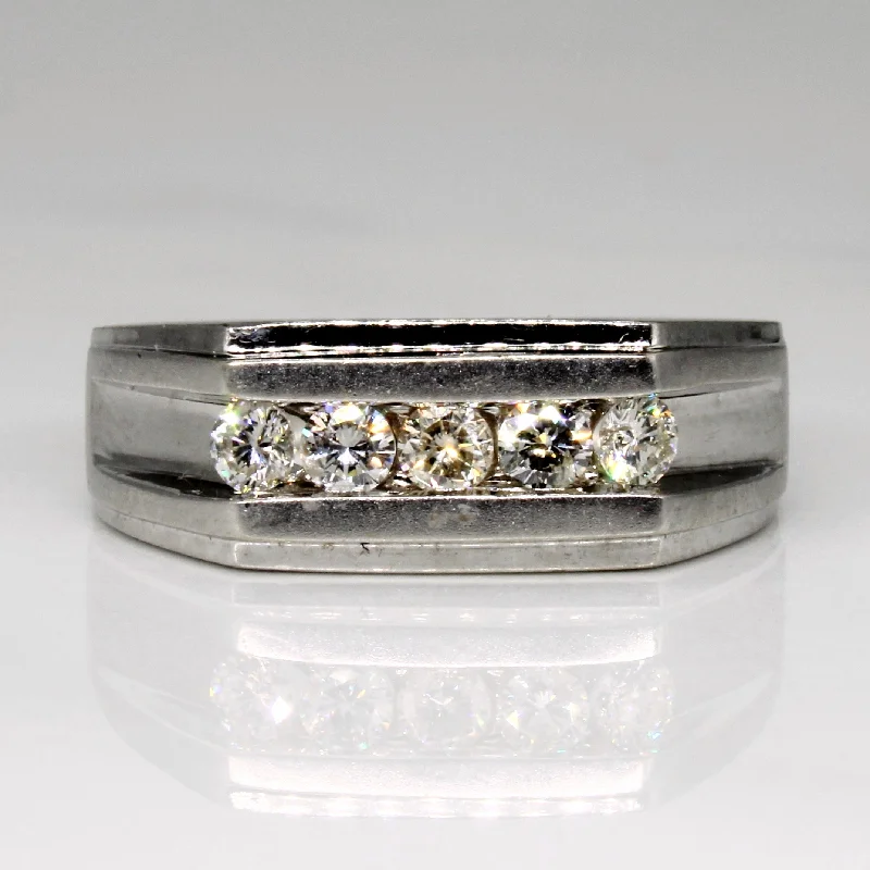 Channel Set Diamond Ring | 0.45ctw | SZ 8.5 |