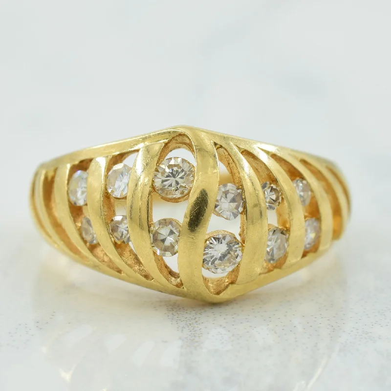 Channel Set Diamond Ring | 0.35ctw | SZ 6.75 |