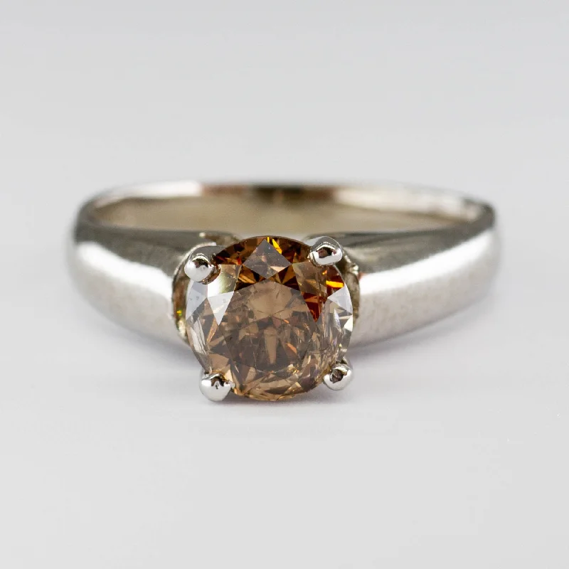 Solitaire Brown Diamond Ring | 1.47ct | SZ 6.5 |