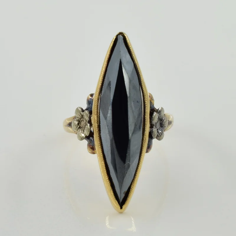 Marquise Hematite Ring | 4.60ct | SZ 5 |