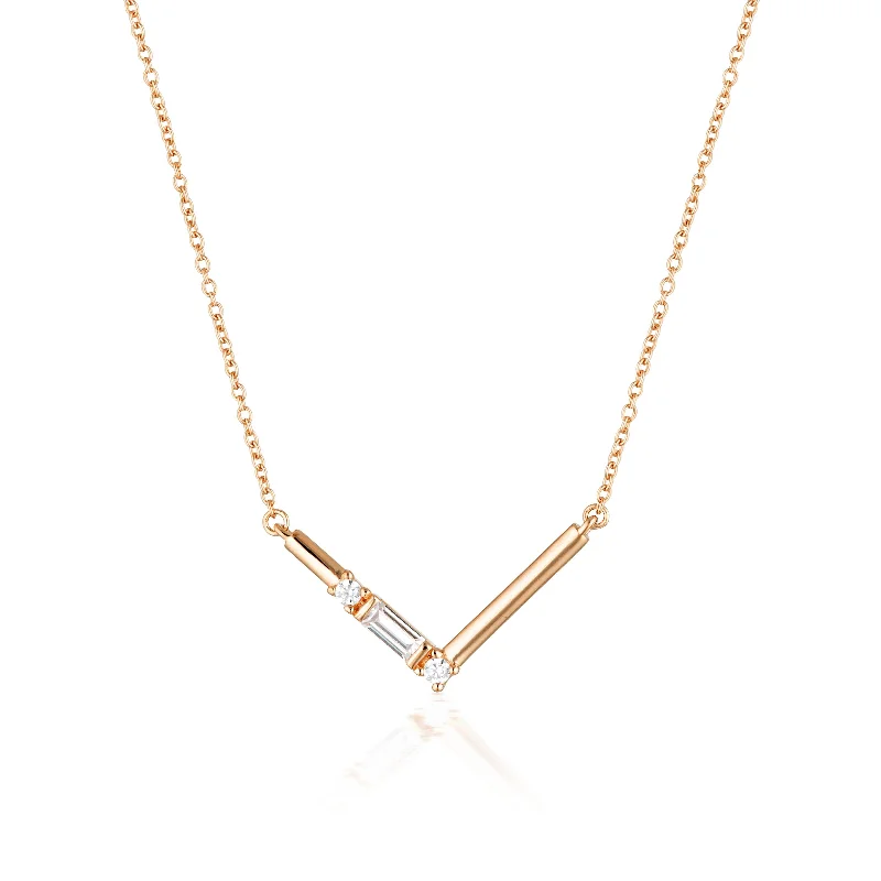 classic necklaces for women -GEORGINI THE LAYERED EDIT TIGA NECKLACE ROSE GOLD