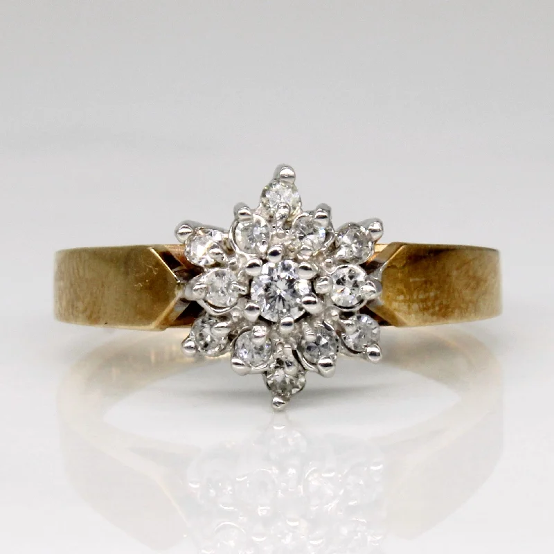 Diamond Cluster Ring | 0.18ctw | SZ 6 |