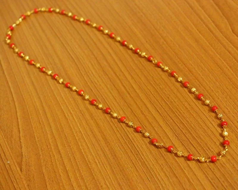 stylish modern necklaces for women -Orange necklaces