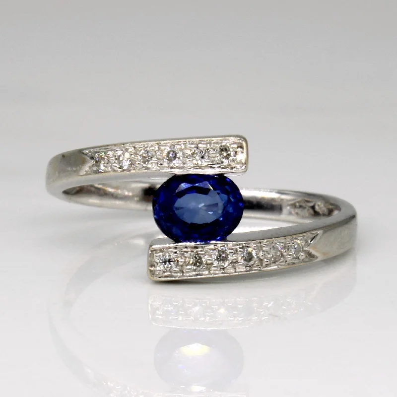 Sapphire & Diamond Waterfall Ring | 0.35ct, 0.06ctw | SZ 5.25 |