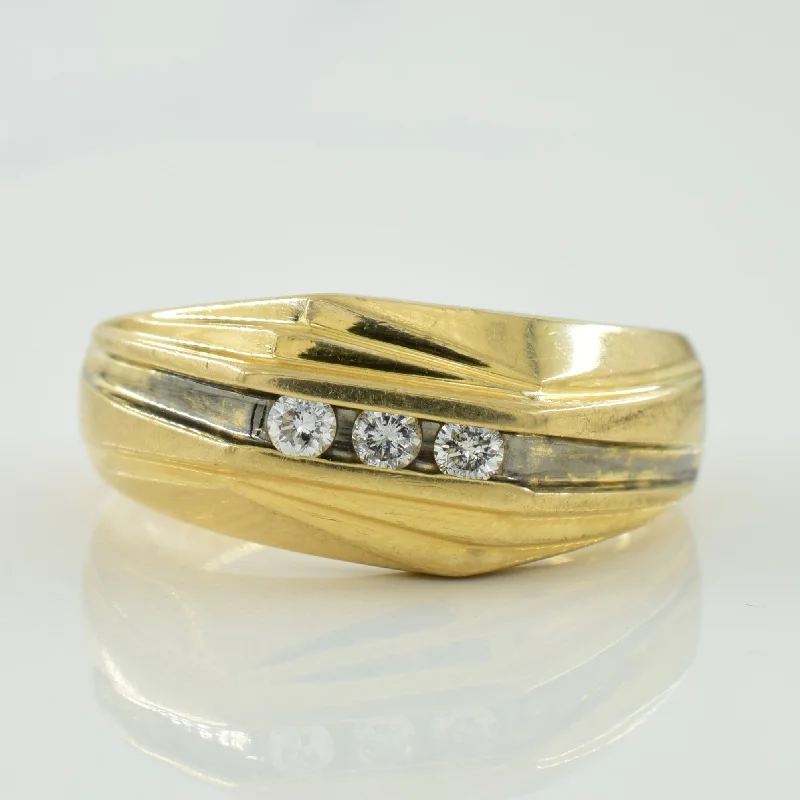 Channel Set Diamond Ring | 0.15ctw | SZ 10 |