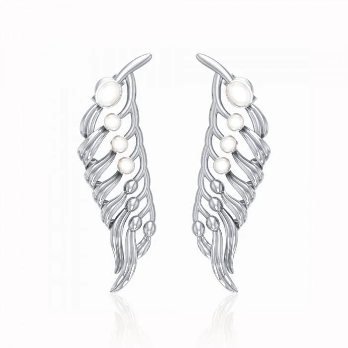 luxury diamond earrings for women -The Dance of the Unridden Kelp Post Earrings TER1675