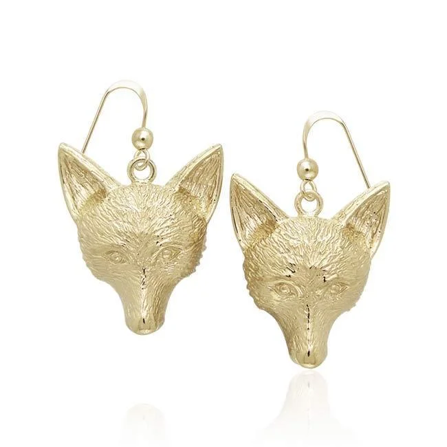 bold earrings for women -Fox Large Hook Earrings VER934